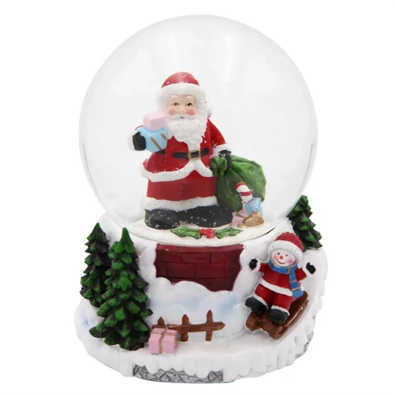 High Quality Polyresin Water Ball Christmas Glass Snow Globe