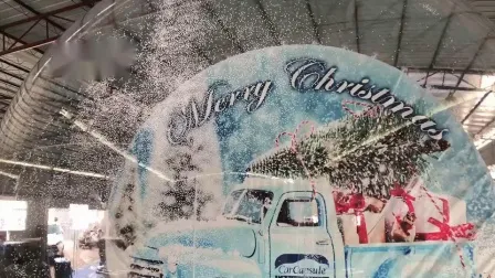 人間サイズのインフレータブル クリスマス スノーグローブ ドーム