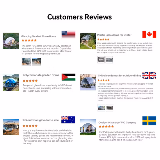 クリスマスの装飾が施されたイベントフェスティバルアクティビティ用の測地線ドーム